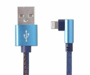 Gembird kábel nabíjací Lightning 8-pin (M) 90° na USB 2.0...