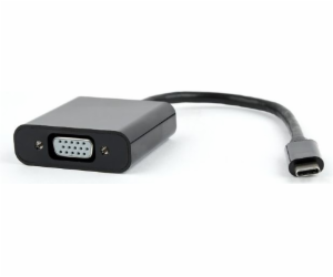 Gembird adaptér USB-C (M) na VGA (F) černý, blister