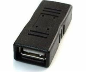 Gembird adaptér - spojka USB 2.0 (F) na USB 2.0 (F), černý