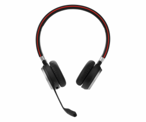 Jabra Evolve 65 SE/Stereo/BT/Bezdrát/Stand/Černá-červená