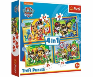 Puzzle 4v1 Holiday Paw Patrol