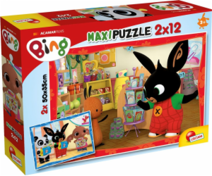 Puzzle Bing 2x12 dílků Ve škole