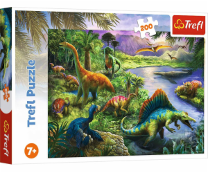 Puzzle 200 dílků Draví dinosauři