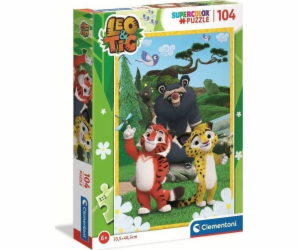 Puzzle 104 elementy Leo i Tig