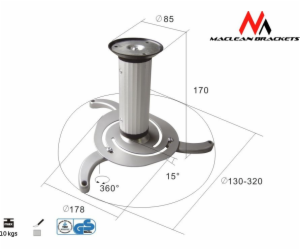 Stropní projektor Maclean MC-515S