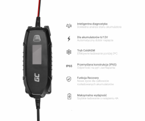 Green Cell Charger for accumulators 6V 12V 4A with diagno...