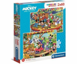 Clementoni Puzzle 2x60 Mickey and Friends 21620