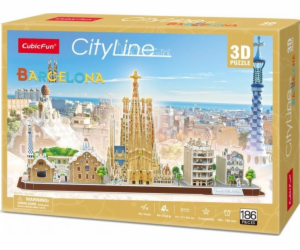 3D puzzle City Line Barcelona