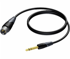 XLR kabel samec - 6,3 mm samec stereo Jack 3 m