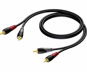 Kabel 2x RCA / Cinch Samec -2x RCA / Cinch Samec 1m