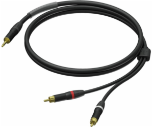 Samec 3,5mm kabel – 2x RCA / Cinch RCA / CinchUltraflex 1...