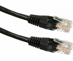 Patchcord kat.5e RJ45 UTP 5m, černý