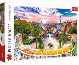 Puzzle 1000 dílků? Při západu slunce nad Barcelonou?