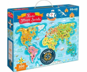 Puzzle Mapa světa 300 dílků