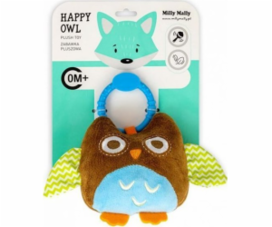 Milly Mally Plyšový přívěsek Owl brown