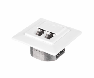 NETRACK 106-34 complete flush-mounted outlet 2xRJ45 8p8c ...