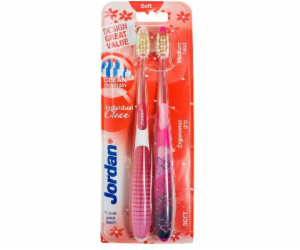 Jordan DUO Individual Clean Soft Toothbrush - mix barev 2ks