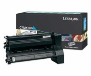 LEXMARK C782X1CG Toner Lexmark cyan vratná kazeta 15000st...