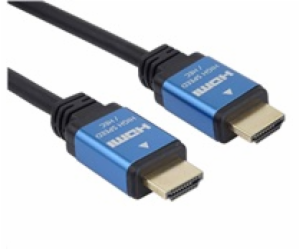 PREMIUMCORD Kabel HDMI - Ultra HDTV, 5m (kovové, zlacené ...