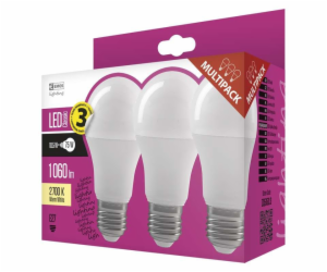 EMOS LED ŽÁROVKA CLASSIC A60 10,5W(75W) 1060lm E27 WW 3PC