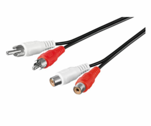 PREMIUMCORD Kabel prodlužovací audio 2x Cinch - 2x Cinch ...