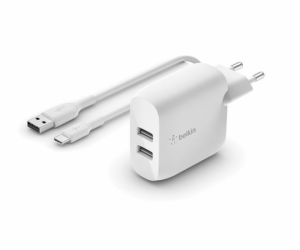 Belkin BOOST CHARGE™ Duální 24W USB-A nástěnná nabíječka ...