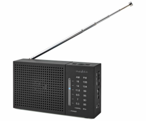 NEDIS přenosné rádio/ AM/ FM/ napájení z baterie/ analogo...