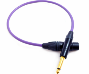 Melodika Jack 6,3mm - XLR 17m fialový kabel