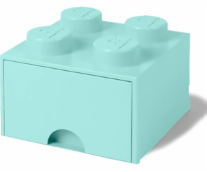 Room Copenhagen LEGO Brick Drawer 4 aqua blue, úložný box