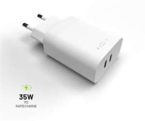 Fixed nabíječ 2x USB-C 35W, FIXC35-2C-WH