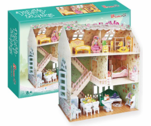 Cubicfun 3D PUZZLE Zasněný domeček pro panenky - P645H