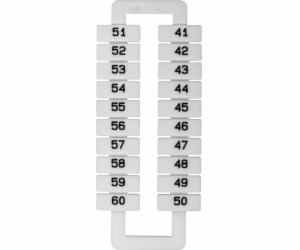 EM GROUP Označovač pro svorkovnice 2,5-70mm2 / 41-60 / bí...