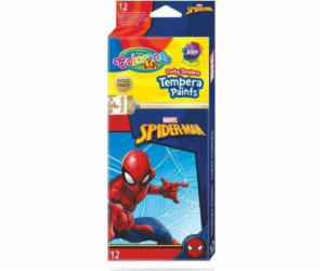 Patio Tempera barvy Colorino Kids 12 barev Spiderman 12 ml