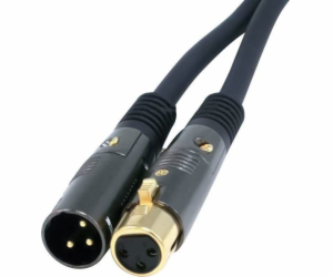 Monoprice XLR - XLR 1,5m černý kabel