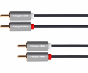 Kabel KRUGER & MATZ 2xCINCH konektor/2xCINCH konektor 3m ...