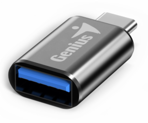 GENIUS ACC-C2A redukce z USB-C na USB-A, kovově šedá