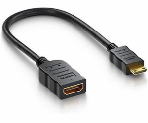 PremiumCord Flexi adaptér HDMI Typ A samice - mini HDMI T...