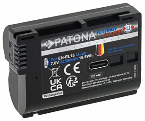 PATONA baterie pro foto Nikon EN-EL15C 2400mAh Li-Ion Pla...