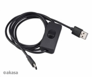 AKASA kabel USB-A 2.0 na USB-C, napájecí kabel se switche...