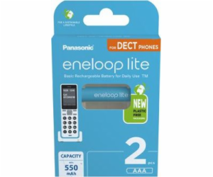 1x2 Panasonic Eneloop lite Micro 550mAh AAA DECT     BK-4...