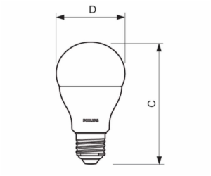 Philips LED Lamp E27 3-Pack 100W 4000K