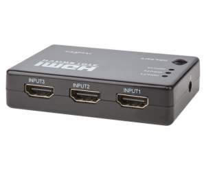 NEDIS HDMI přepínač/ 3x HDMI vstup/ 1x HDMI výstup/ 1080p...