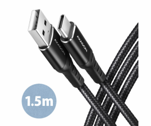 AXAGON BUCM-AM15AB, HQ kabel USB-C <-> USB-A, 1.5m, USB 2...