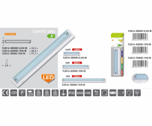 LED svítidlo GANYS TL2016-42SMD bílé,  zadní