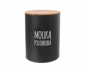 Dóza BLACK na polohrubou mouku