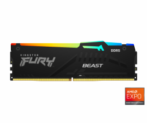 KINGSTON DIMM DDR5 16GB 5200MT/s CL36 FURY Beast RGB EXPO