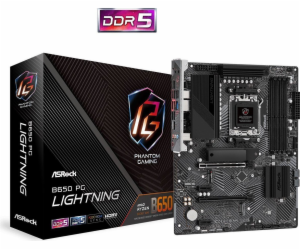 ASRock MB Sc AM5 B650 PG Lightning, AMD B650, 4xDDR5, 1xHDMI