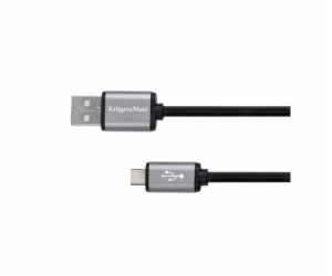 Kabel KRUGER & MATZ KM1234 USB/micro USB 0,2m Black