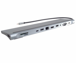 Dokovací stanice USB-C Full Size MST vhodná pod notebook