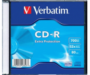 VERBATIM CD-R 700MB, 52 Extra Prot. Slim Box